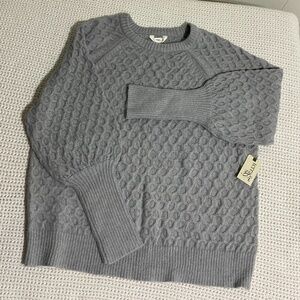 Terra & Sky Women's Plus Size Sweater Dolman Sleeves Size 1X (16W-18W) Gray